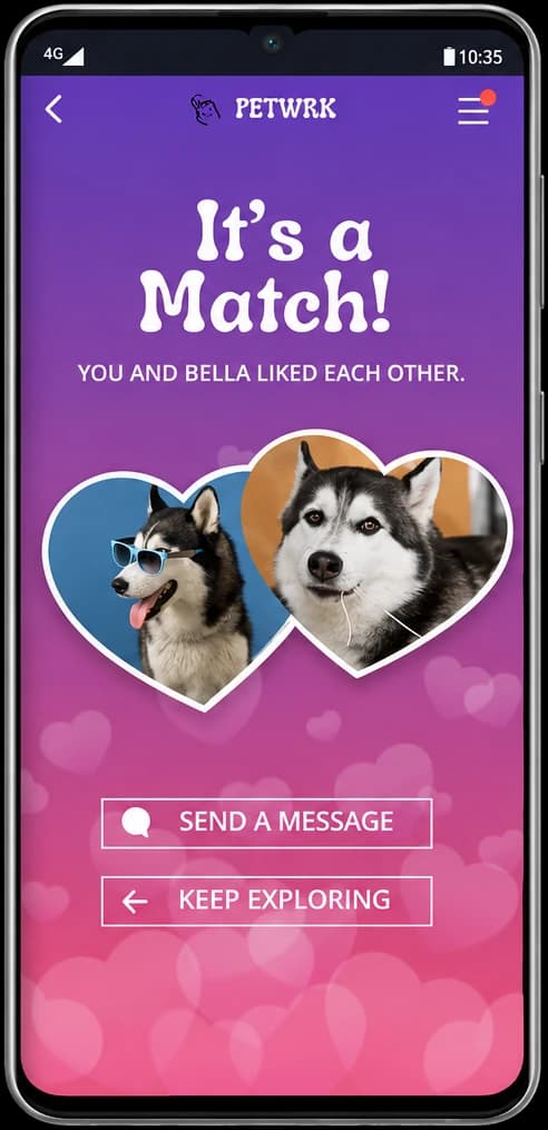 Petwrk app - matching